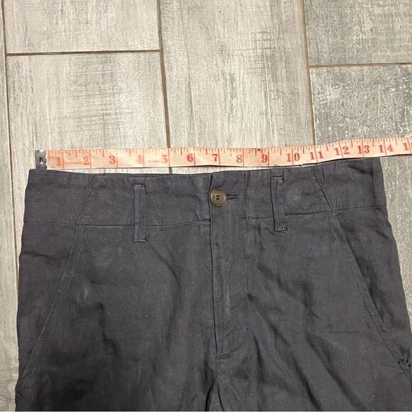 Forte Forte Gray Linen Cotton Metallic High waisted High Waist 5.5” Short 00 XS - Picture 7 of 11